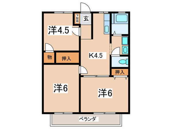 ハイツ安田の物件間取画像